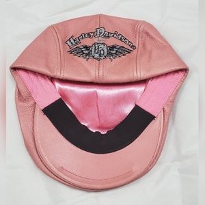 Pink leather Harley Davidson Ivy cap